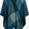 Vila Ponchos & Kimonos Cape LUANNE Dames Blauw -Kledingwinkel bf4b15c873038b43dd096945baf893f6