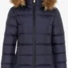 Cipo & Baxx Winterjassen Winterjas Dames Donkerblauw -Kledingwinkel c34419240c269545bbe711e9e9a4ff8b