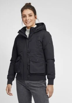 OXMO Winterjassen Winterjas Acila Dames Zwart -Kledingwinkel c35a603fb7d1943a72825c8e13c90311