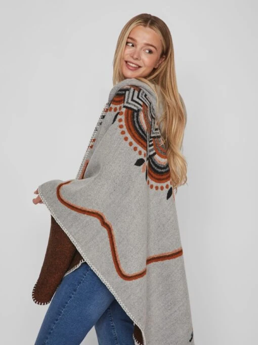 Vila Ponchos & Kimonos Cape Dames Lichtgrijs -Kledingwinkel c378b75028da1d737e70f65275b09047 scaled