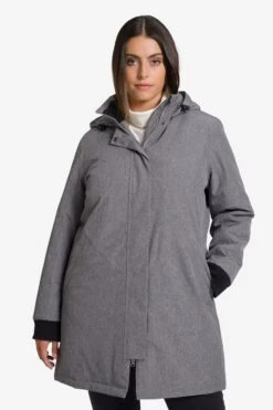 Ulla Popken Outdoor Jassen Functionele Jas Dames Grijs -Kledingwinkel c71110b4eaab81a6948d05c76db2cb81