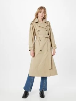 WAREHOUSE Trenchcoats Tussenmantel Dames Stone Grey -Kledingwinkel c7c90d2d74e64798fef5c71d7a5caafc