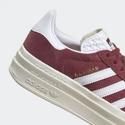 Adidas Originals Fashion Sneakers Sneakers Laag GAZELLE BOLD Dames Donkerrood -Kledingwinkel c808efd831aff09b4f626f3bbfbba8f7