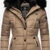 Marikoo Gewatteerde Jassen Winterjas Lotusblüte Dames Bruin -Kledingwinkel c9e366270d351f47000558ad69d8e60f