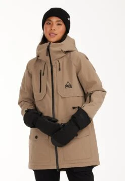 SOS Winterjassen Winterjas Aspen Dames Beige -Kledingwinkel cc2eba4ed0cd46e6d0c60a86708520fb