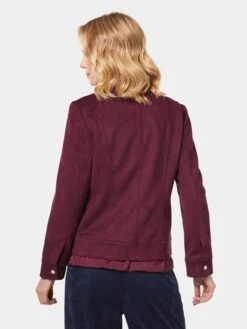 GOLDNER Leren Jassen Tussenjas Dames Bordeaux -Kledingwinkel cf1533161205942c4cbd54417f99f469