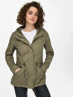 ONLY Parkas Tussenparka Lorca Dames Olijfgroen -Kledingwinkel d00a5759c0b38899f8afc89907f2f5d7