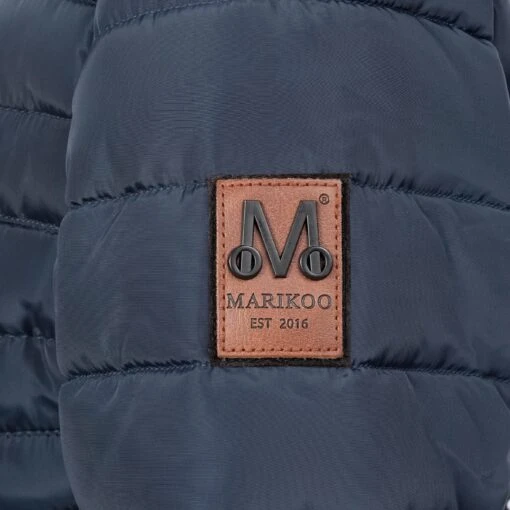 Marikoo Winterjassen Winterjas Amber Dames Navy -Kledingwinkel d1de159b7c30481811835ada5224d43d