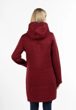 Schmuddelwedda Duffelcoats Tussenmantel Dames Merlot -Kledingwinkel d2e8ccb257c7810a096df5ba873aefc2