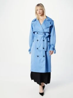 Trenchcoats Tussenmantel Dames Blauw -Kledingwinkel d7efe55cd4a6b8056c9eabf31fada511