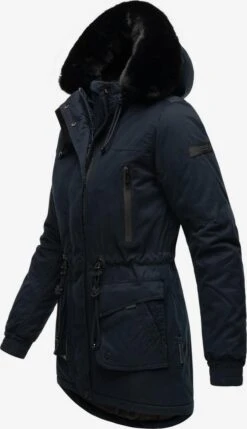 Navahoo Parkas Winterparka Dames Navy -Kledingwinkel d7f4820e3419498f0d168713bb220e6a