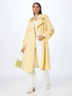 3.1 Phillip Lim Trenchcoats Tussenmantel Dames Lichtgeel -Kledingwinkel de2046f8de4f928b80e043650c1b943d