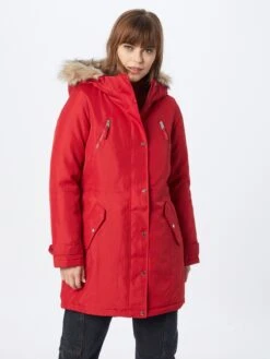 Vero Moda Parkas Winterparka TRACK Dames Rood -Kledingwinkel defcf7ba2466cc5bcc329af347ae437d