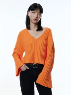 EDITED Basic Truien Trui Thamara Dames Oranje -Kledingwinkel e0e061f8da524892b3c1c8359c2b515a