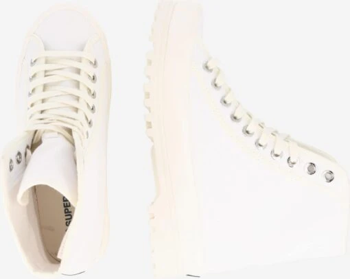 Superga Hoge Sneakers Sneakers Hoog Alpina Emily Dames Wit -Kledingwinkel e2357bdc899a725e714e24598961cb2f