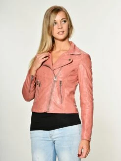 Maze Leren Jassen Tussenjas Ibiza Dames Roze -Kledingwinkel e2a6df113fe1a4e7c67f5e0e9bfdce82