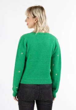 MyMO Vesten Gebreid Vest Dames Groen -Kledingwinkel e8ad36642ec72d4cdd44fb7b078c4b50