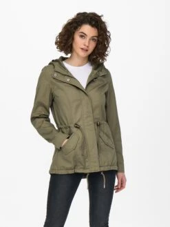 ONLY Parkas Tussenparka Lorca Dames Olijfgroen -Kledingwinkel eb5aa794c98ce8747df35b928ee54f85