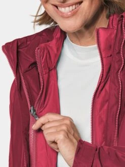 GOLDNER Outdoor Jassen Functionele Jas Dames Rood -Kledingwinkel f163d8132cb0bef4fdafa393851ea83c