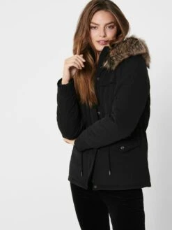 ONLY Parkas Winterparka ONLSTARLINE Dames Zwart -Kledingwinkel f2d7cc6925640def506403a56e53c449