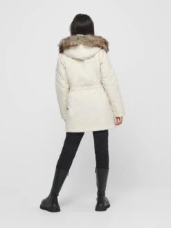 ONLY Parkas Winterparka Iris Dames Crème -Kledingwinkel f5bd2f6b7db04976bea07b6f53747919