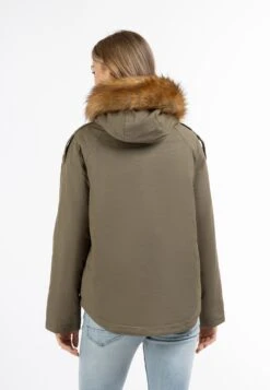 DreiMaster Vintage Winterjassen Winterjas Dames Olijfgroen -Kledingwinkel f8b0c428ce879664bf9ea41ad592f2e8