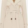 Trenchcoats Tussenmantel Dames Crème -Kledingwinkel fa027e30d09039f971a582d9eab9c772