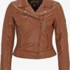 H.I.S Leren Jassen Tussenjas Dames Cognac -Kledingwinkel fa9e145f11b18e5dc127d8f9214ff9da