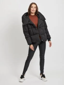 Object Winterjassen Winterjas Louise Dames Zwart -Kledingwinkel fb4e7dcb49c094ccc7185c08f6f68ea4